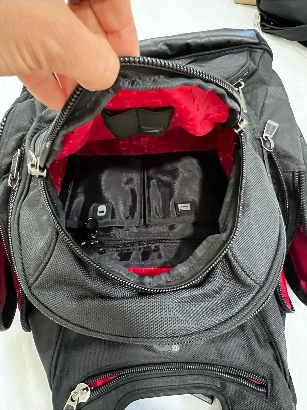 Black Travel & Tech Backpack for Men